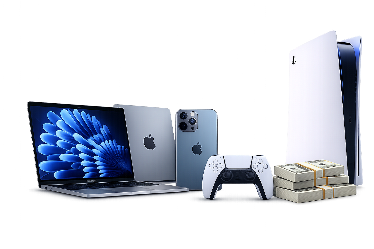 Prizes: MacBook, iPad, iPhone, PS5 and cash